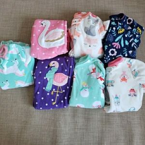 Bundle of Fleece Zip Footed Pajamas